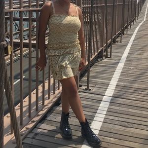 Isabelle’s Cabinet yellow floral mini dress